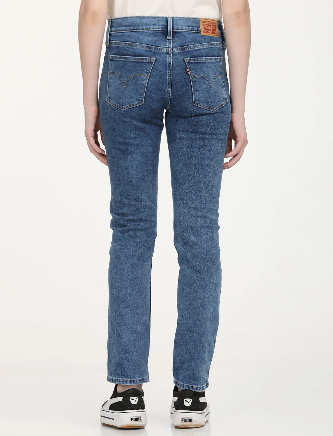 Women's Mid Rise 312 Slim Fit Blue Jeans