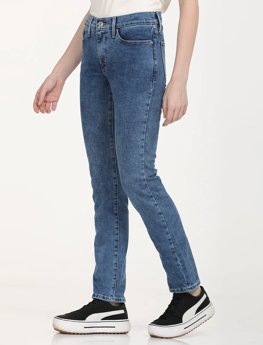 Women's Mid Rise 312 Slim Fit Blue Jeans