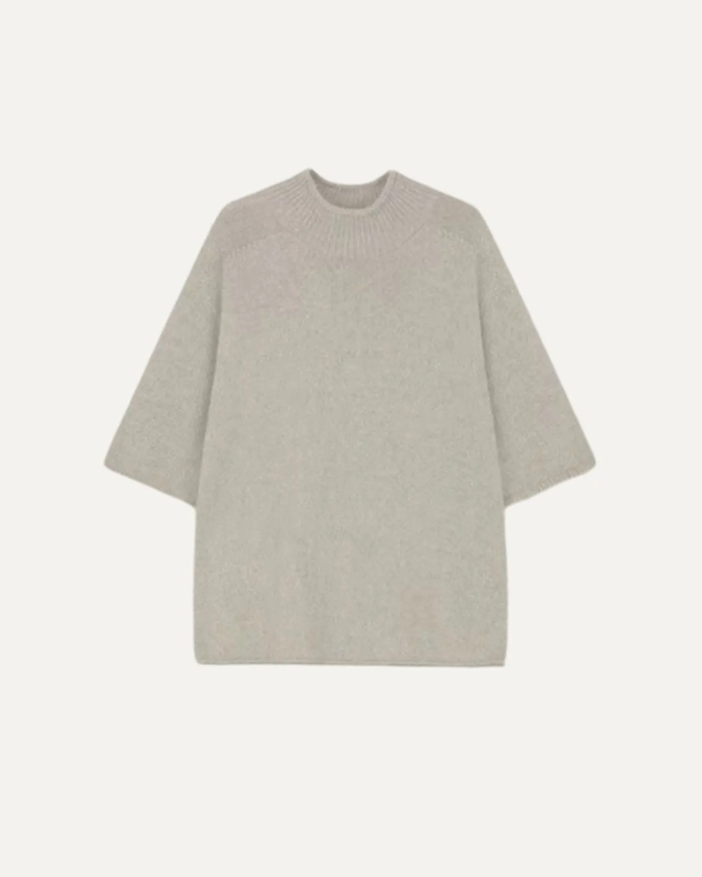 Wool Tee Sweater Half Collar